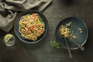 Image showing Spaghetti pasta meal