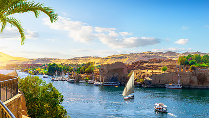 Image showing Nile in Aswan