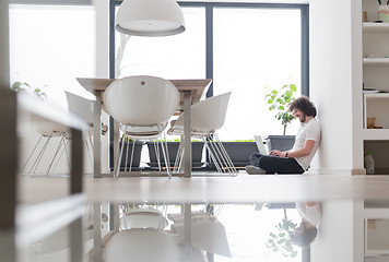 Image showing man enjoying relaxing lifestyle