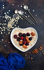 Image showing porridge with berries