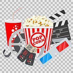 Image showing Cinema and Movie Banner