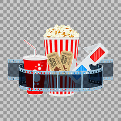 Image showing Cinema and Movie Banner