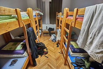 Image showing Messy dormitory room