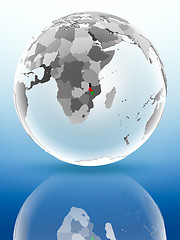 Image showing Malawi on political globe