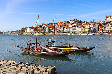 Image showing Panoramic view of old town Porto and Douro River