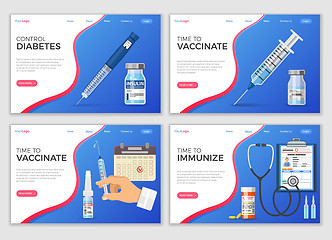 Image showing Vaccination landing page template