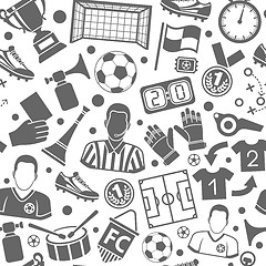 Image showing Soccer Football Seamless Pattern