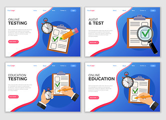 Image showing Education Test Landing Page Template