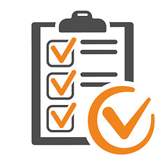 Image showing Clipboard with Checklist Icon