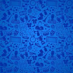 Image showing Soccer Football Seamless Pattern