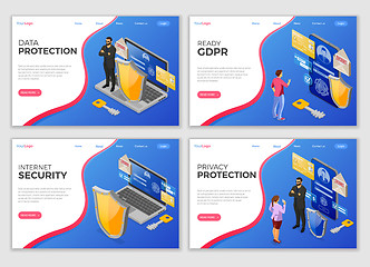 Image showing Personal Data Security Landing Page Template