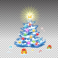 Image showing Christmas Tree and Gifts