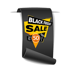 Image showing Black Friday Sale Paper Banner