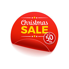 Image showing Christmas Sale Paper Banner