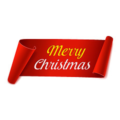 Image showing Merry Christmas Paper Banner