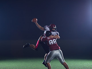 Image showing American football players in action