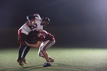 Image showing American football players in action