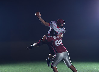 Image showing American football players in action