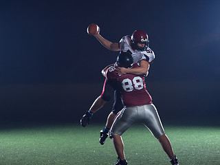 Image showing American football players in action