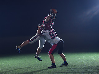 Image showing American football players in action