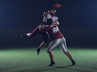 Image showing American football players in action