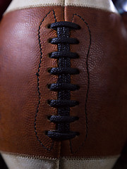 Image showing closeup shot of american football