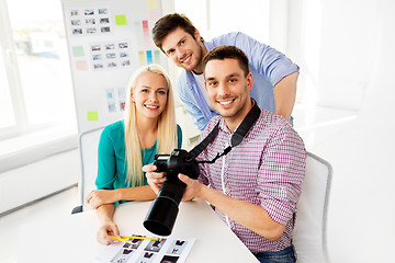 Image showing photographers with camera at photo studio