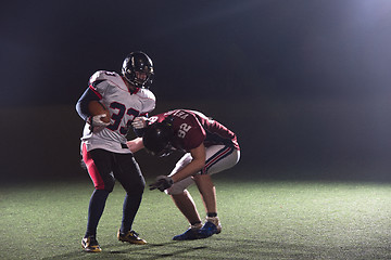 Image showing American football players in action