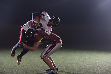 Image showing American football players in action