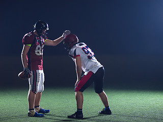 Image showing American football players in action