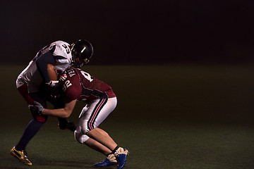 Image showing American football players in action