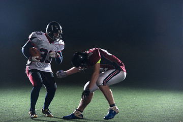 Image showing American football players in action