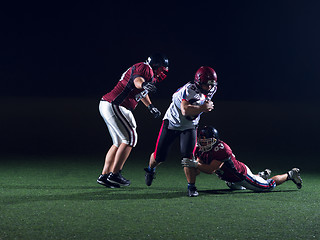 Image showing American football players in action