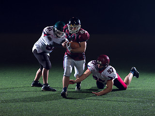 Image showing American football players in action