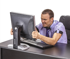 Image showing Computer Frustration