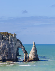 Image showing Cliffs of Etretat, Normandy,France