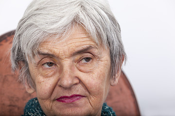 Image showing Portrait of an Old Woman