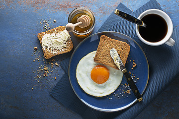 Image showing Fried egg