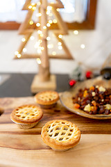 Image showing Christmas baking - fruit mince tarts