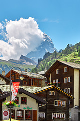 Image showing Hotel and restaurant in Zermatt, Switzerland