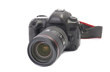 Image showing DSLR camre in white background