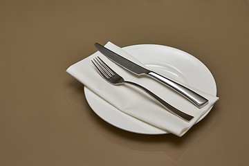 Image showing Cutlery on a teble