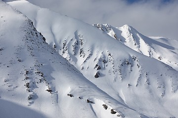 Image showing Mountains covered with snow