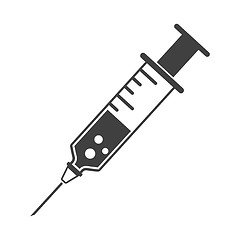 Image showing Plastic Medical Syringe Icon