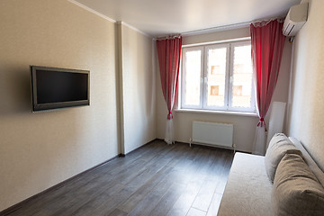 Image showing Interior of a modest room in an apartment for rent