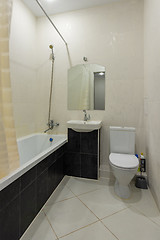 Image showing Small bathroom with toilet