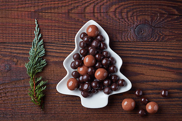 Image showing berries covered with chocolate