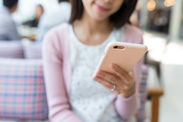 Image showing Woman use of smart phone