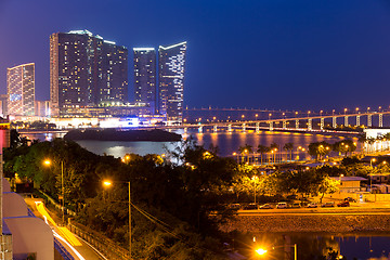 Image showing Macao city at night