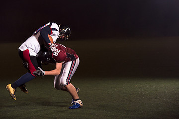 Image showing American football players in action